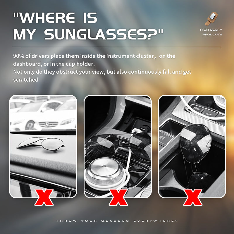 Universal Car Visor Sunglasses Holder Clip👓